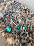 T+B dual turquoise chokers