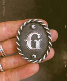 Custom Initial/Brand Rope Pendant or Bolo Tie