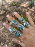 Concho Ring w/Turquoise