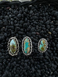 Chunky Turquoise Twist Rings