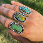 Chunky Turquoise Twist Rings